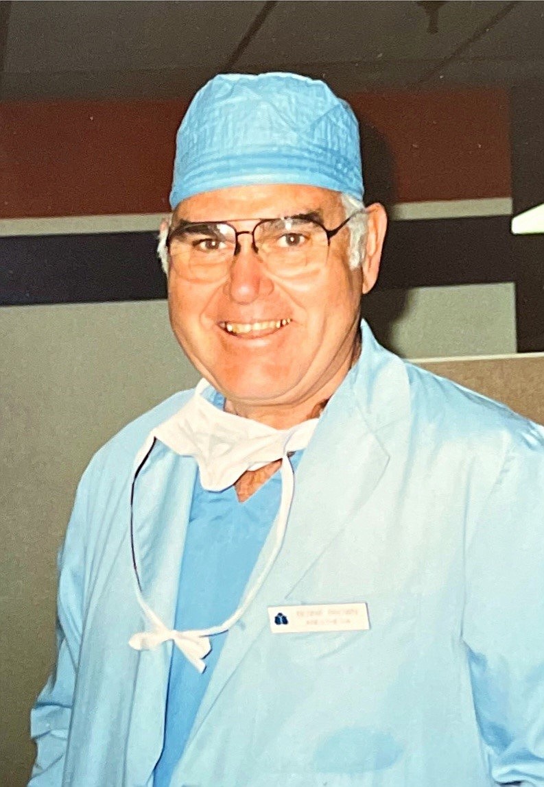 Bennie Brown in his scrubs as a nurse and anesthesiologist at Samaritan Hospital in Moses Lake. “He put half the community to sleep,” MacPhee said.
