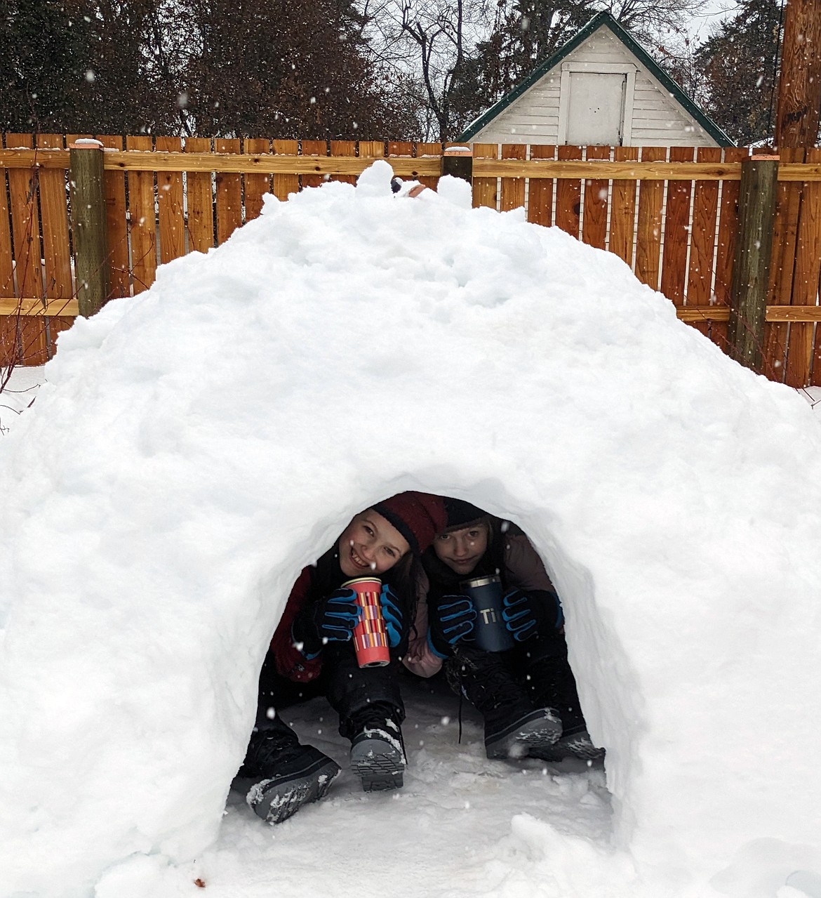 Galen Hill shared this Best Shot of his granddaughters sitting in an igloo the trio created after a recent winter storm. If you have a photo that you took that you would like to see run as a Best Shot or I Took The Bee send it to the Bonner County Daily Bee, P.O. Box 159, Sandpoint, Idaho, 83864; or drop them off at 310 Church St., Sandpoint. You may also email your pictures to the Bonner County Daily Bee along with your name, caption information, hometown, and phone number to news@bonnercountydailybee.com.