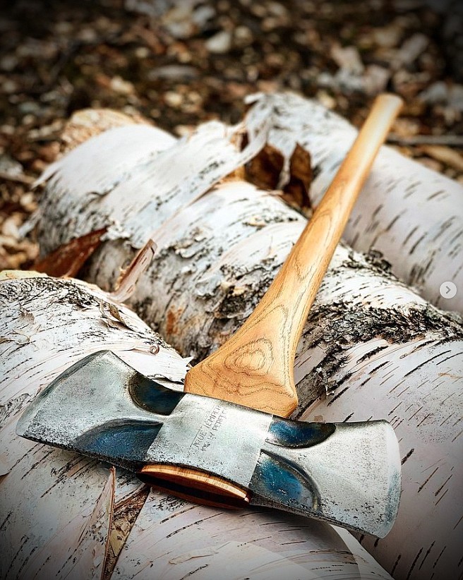A vintage axe expertly restored by Paul Flannigan of Stumptown Axes. (photo provided)