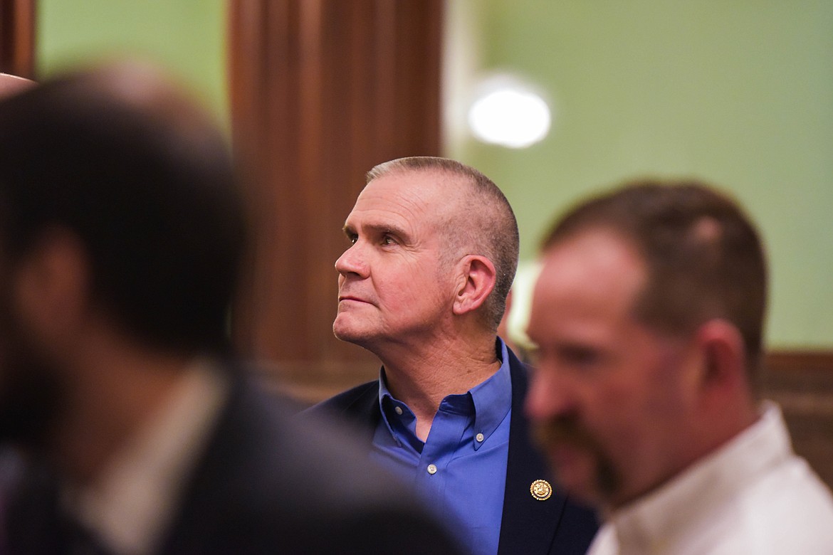 US Congressman Matt Rosendale is seen at the Montana State Capital Building at the official launch of the Montana Freedom Caucus in Helena on Jan. 19, 2023. (Kate Heston/Daily Inter Lake)