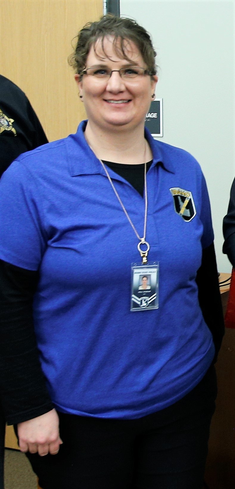 Keila Wyndham received the Idaho State Police District 1 Employee of the Year award on Friday.