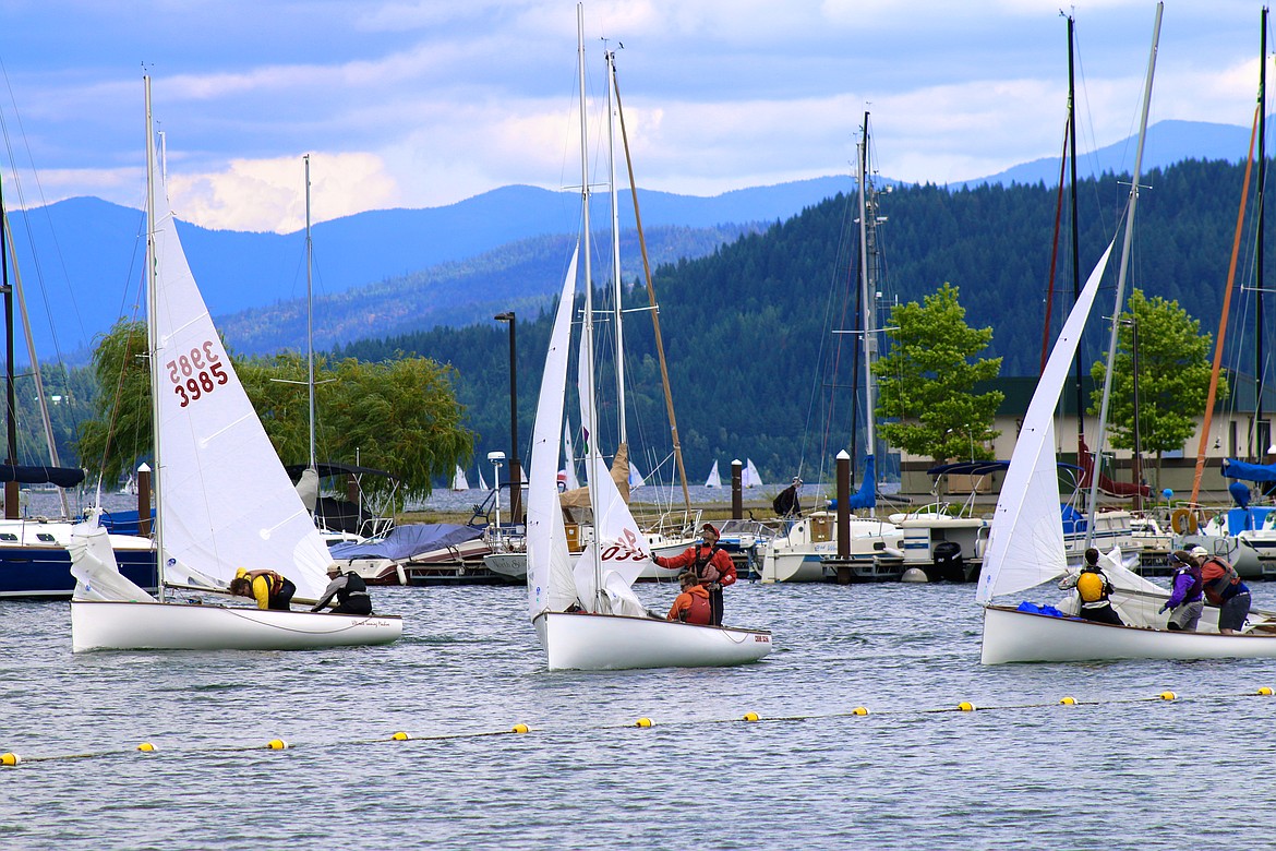 Sailboats take off from Sandpoint City Beach during a past race. The area is among those that will be included in the city of Sandpoint's upcoming design competition to draft a vision for the greater downtown area.