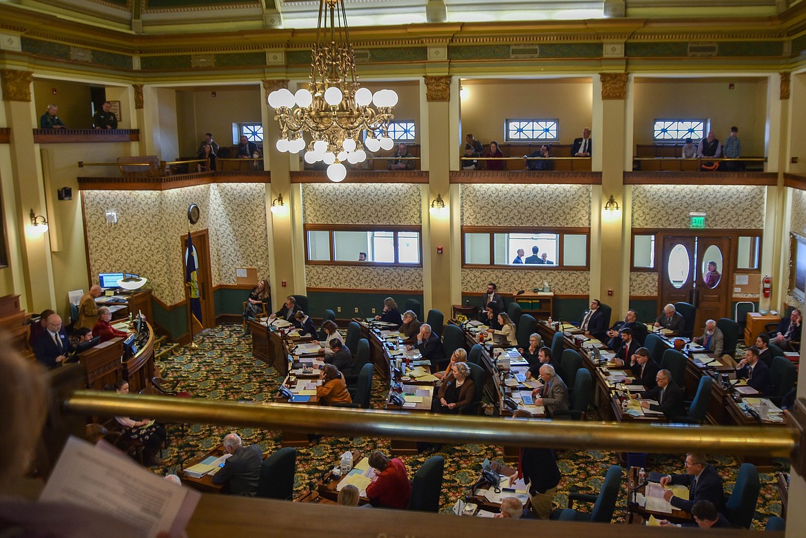 The Senate floor is seen on Jan. 19, 2023 during the 2023 Legislative Session. (Kate Heston/Daily Inter Lake)