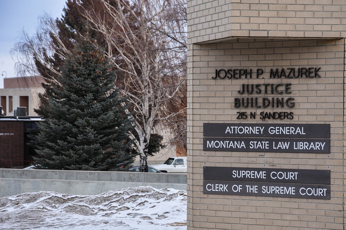 The Montana Justice Building is seen on Jan. 19, 2023 in Helena. The Attorney General's Office, Montana State Law Library, and Supreme Court Offices are located in this building. (Kate Heston/Daily Inter Lake)