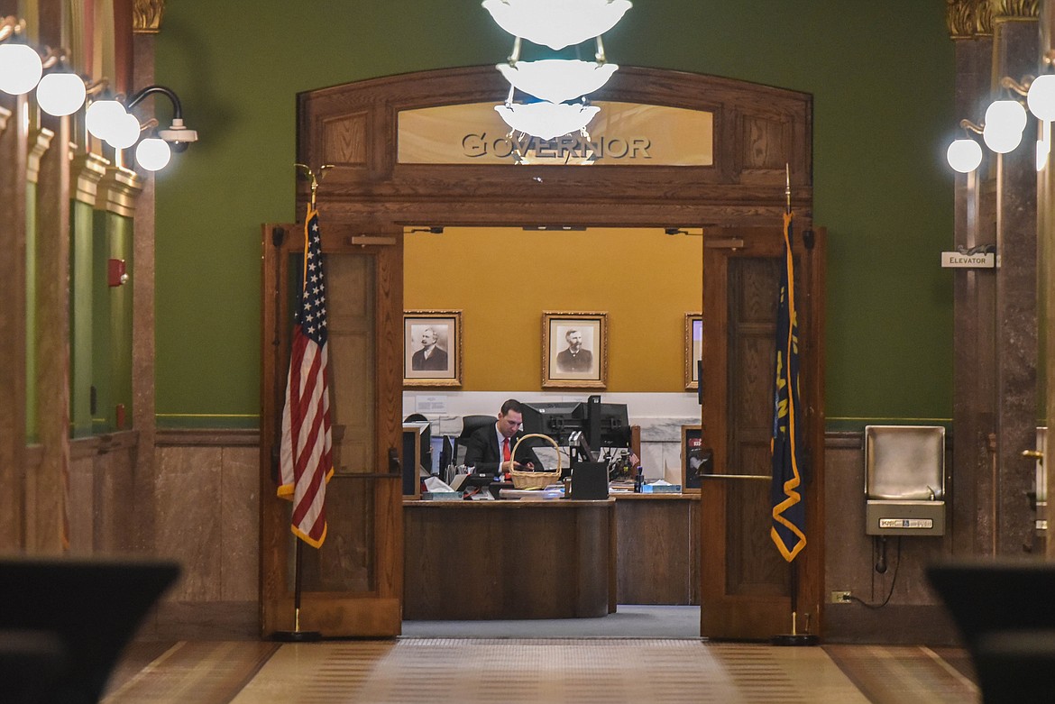 The Governor's office at the Montana State Capitol Building is seen on Jan. 19, 2023. (Kate Heston/Daily Inter Lake)