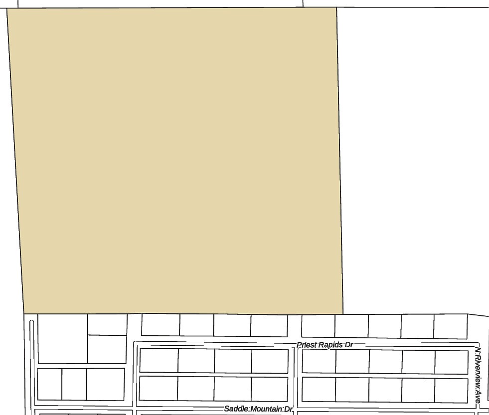 Mattawa residents are being asked to give their opinions on a proposal to annex 40 acres into the city, pictured in beige in the upper left above.
