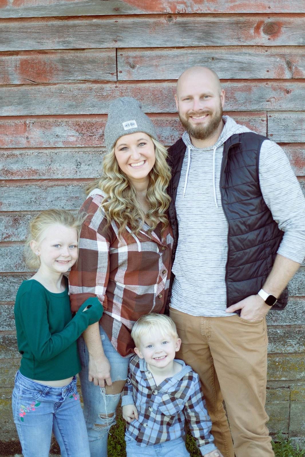 Ryan and Bethany Welsh pose with their daughter, Hayden, 8, and their son, Carter, 3. The couple will be taking over running Dub's when it reopens this spring.