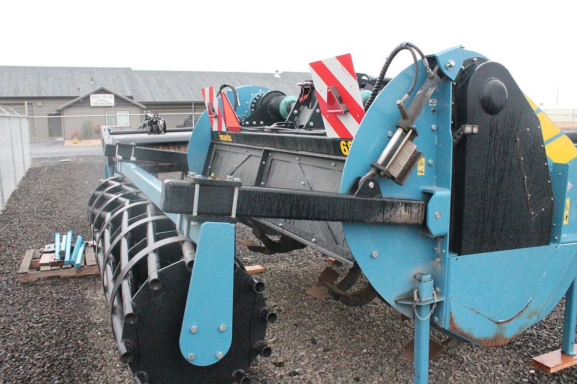 An Imants rotary spader in the yard at Rashco Farm Supply.