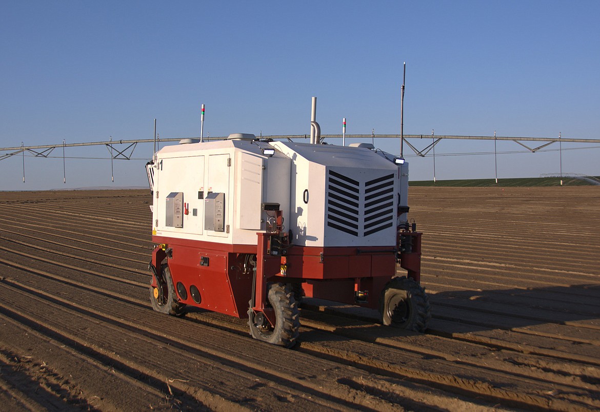 The Carbon Robotics Laserweeder, made in Seattle, can identify weeds optically and zap them with a laser.