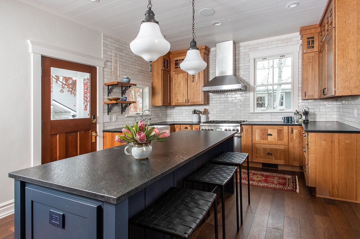 The kitchen inside the historic Houston Home at 405 Central Avenue in Whitefish. (Photo courtesy of Jessica Vizzutti of Cou Cou Studio)