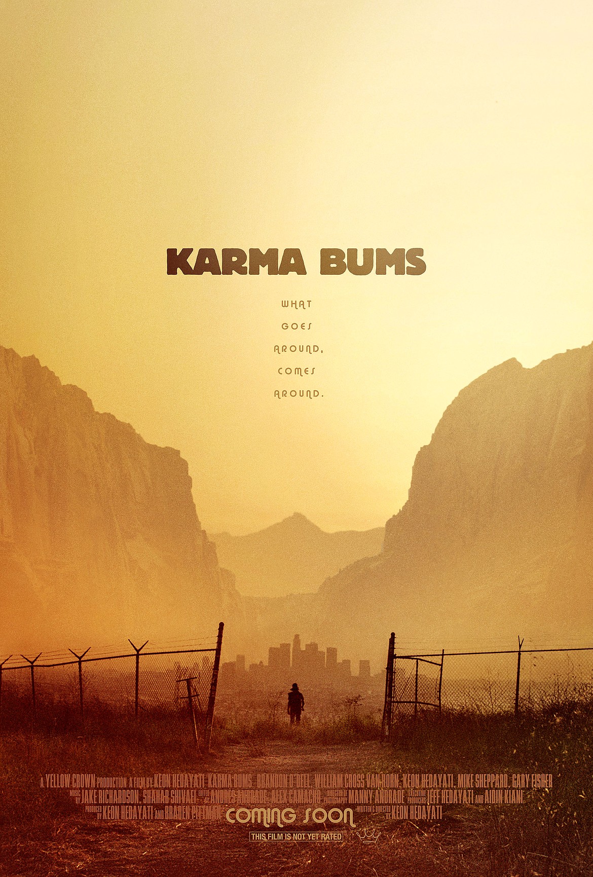 The poster for the new independent movie, "Karma Bums".