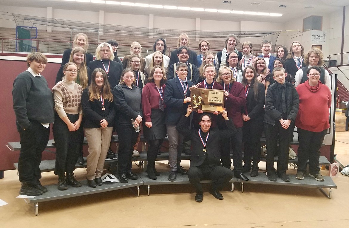 The Columbia Falls High School speech and debate team won the Class A state title over the weekend in Sidney. (Photo provided by Dawn Roe)