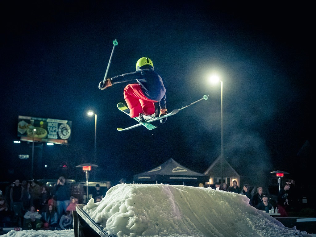 Braydon Debooy soars at a Jam 4 Cans Rail Jam event. This year's series begins Saturday with another rail jam Feb. 25 and the final event March 11.
