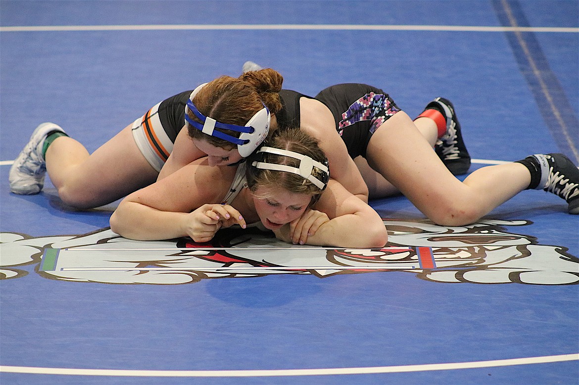 Lettie Umphrey (114) was first with two pins in the Mission Mountain Classic. (Michelle Sharbono photo)