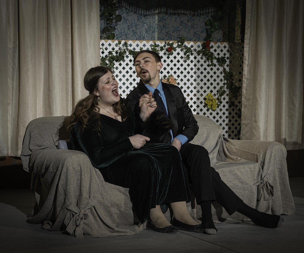 Susannah Lindsay as Lady Diana Lassiter and William Largent as Billy. (Tracy Scott/Valley Press)