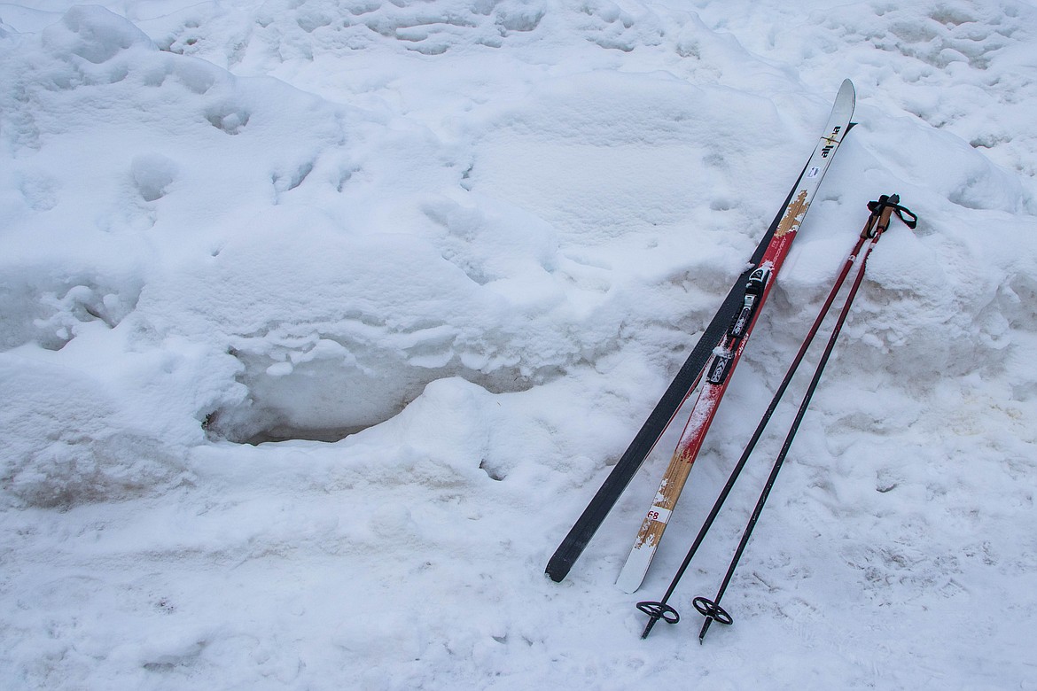 Cross country skis are seen on Jan. 25, 2023. (Kate Heston/Daily Inter Lake)