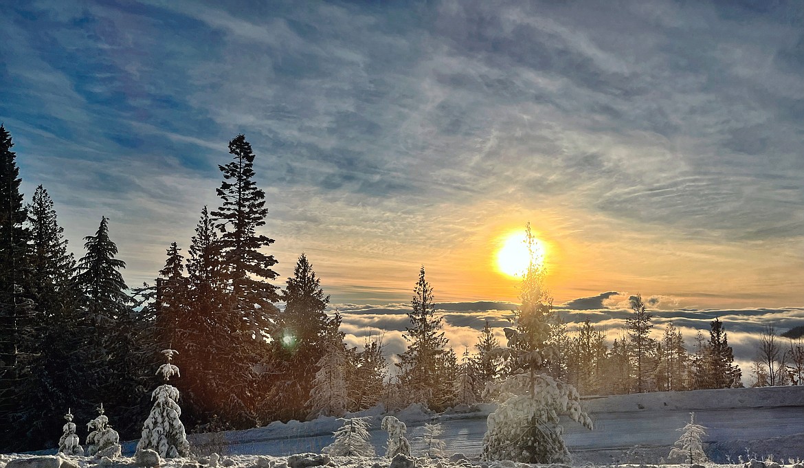 "Skipped up to Schweitzer this morning and got lucky to be above the clouds at the last switchback," wrote Mark Terry in sharing this Best Shot taken in late November. "Beautiful morning up there!" If you have a photo that you took that you would like to see run as a Best Shot or I Took The Bee send it to the Bonner County Daily Bee, P.O. Box 159, Sandpoint, Idaho, 83864; or drop them off at 310 Church St., Sandpoint. You may also email your pictures to the Bonner County Daily Bee along with your name, caption information, hometown, and phone number to news@bonnercountydailybee.com.