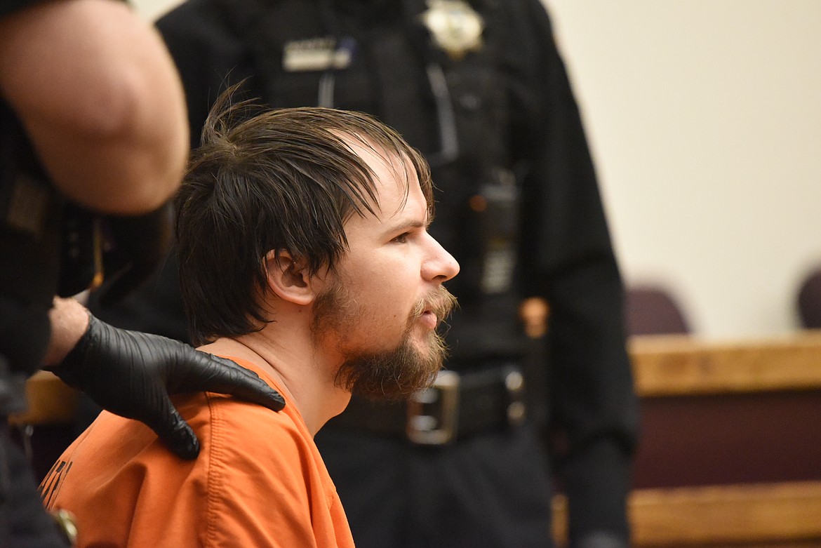 Ilya Paul Khmelev at his January arraignment in Flathead County District Court. (Derrick Perkins/Daily Inter Lake)