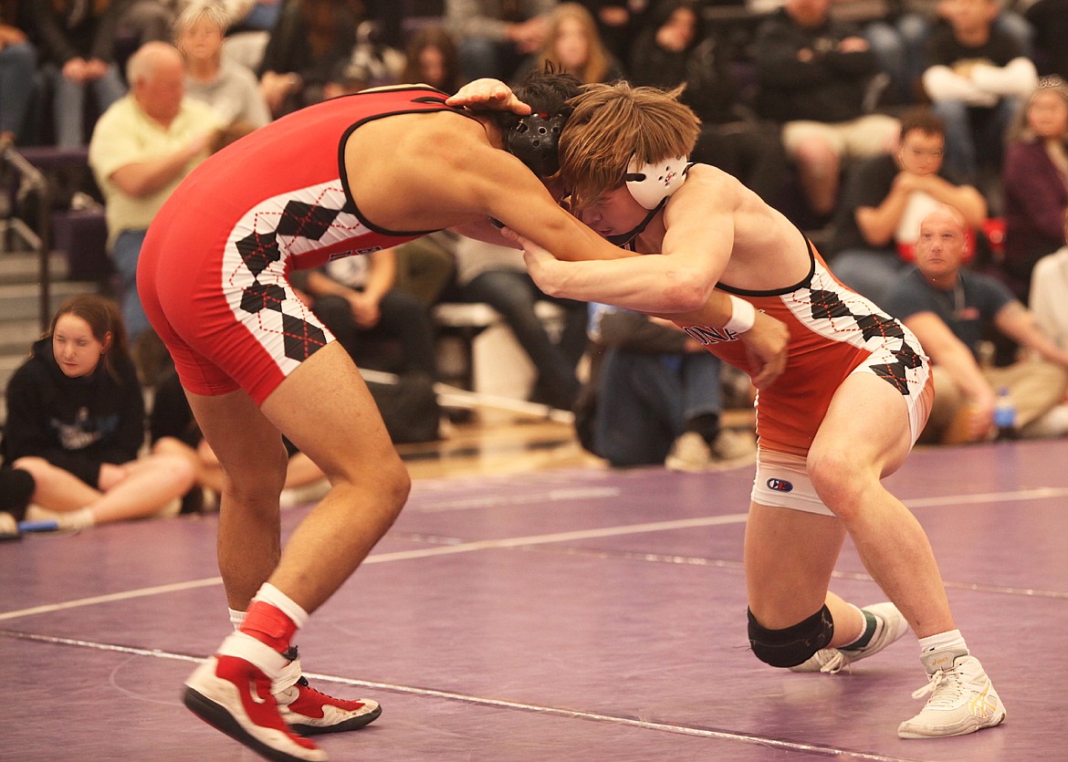 Koda King took second place in the 145-pound weight class during last week's divisional wrestling tournament. (Susan Lake photo)