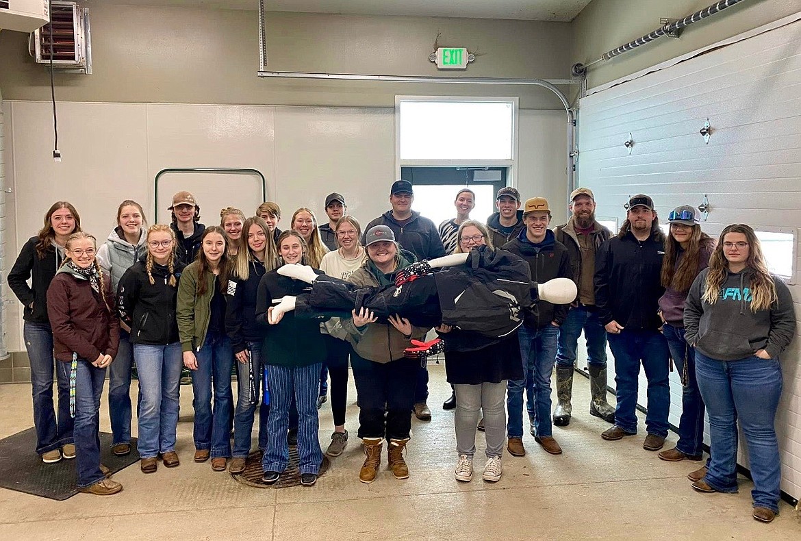 Twenty-one students in the Natural Resources class at the H.E. Robinson Vocational Agricultural Center in Kalispell became certified in Wilderness First Aid after completing training taught by instructors from Swan Mountain Outfitters. (Photo provided by Kaitlin Trutzel)