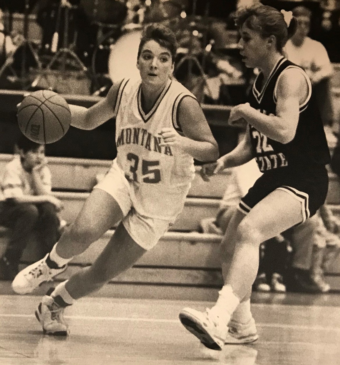 Kelly Pilcher Beattie was a two-time all-Big Sky Conference selection at guard for Montana in the mid-1990s. (photo courtesy University of Montana)