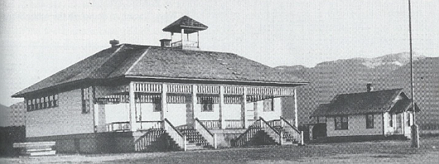 The newer Swan River school sometime in the 1920s. (Credit – Lloyd Fagerland Collection)