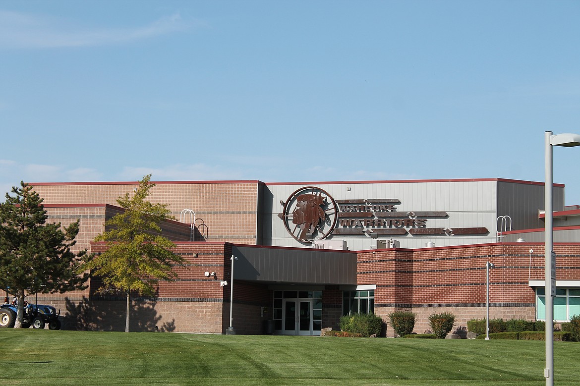 The Wahluke School District will be allowed to retain the Warrior image, here pictured at Wahluke High School, but the Warrior represents the entire community as well as the school district, according to Wanapum members and district officials.