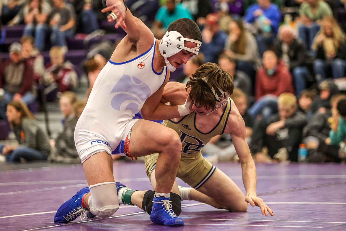 Senior Tyler Gilfry competes in Polson at the divisional meet on Saturday. (JP Edge photo)