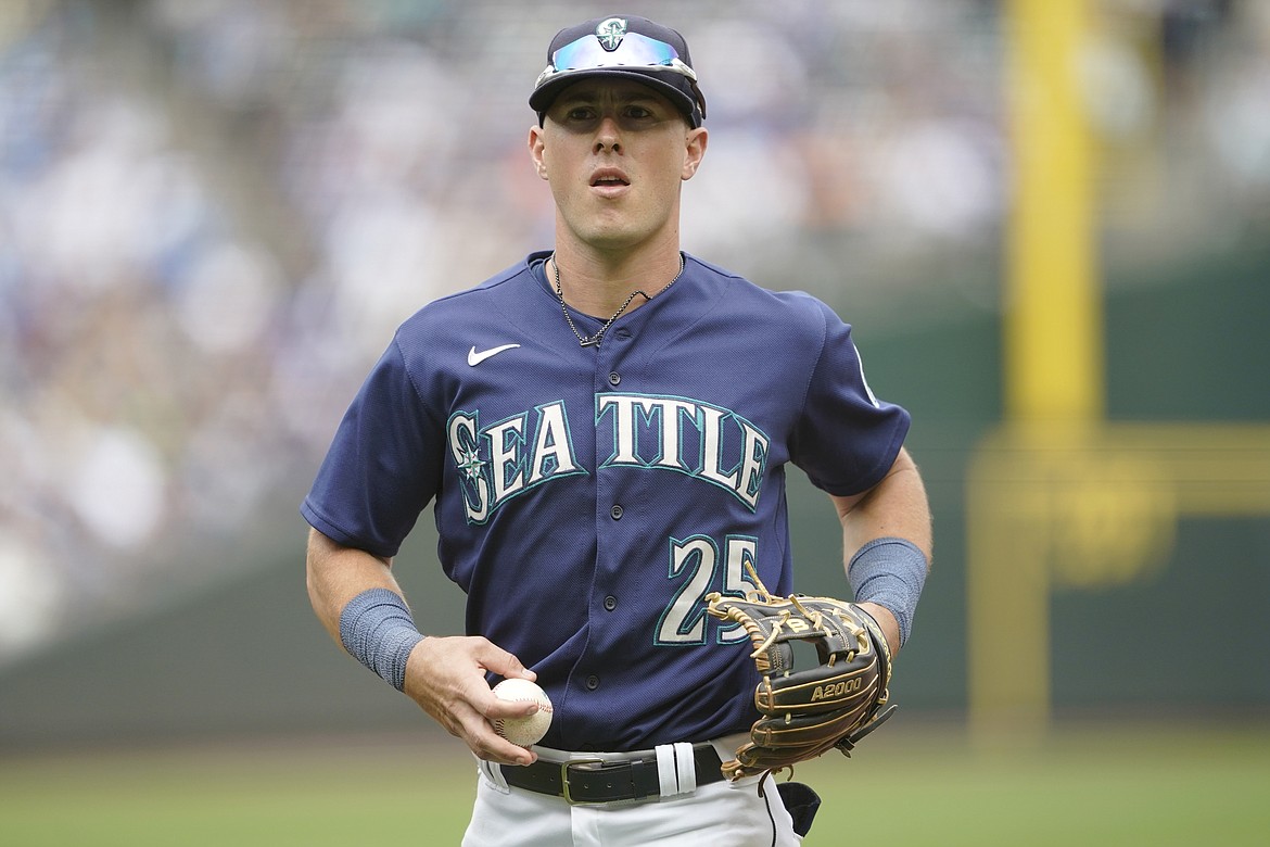 Seattle Mariners utilityman Dylan Moore re-upped with Seattle, agreeing to a three-year deal worth $8.875 million.