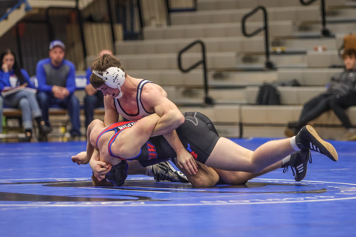 COLUMBIA FALLS senior Justin Windauer recently moved up to 160 pounds after taking state at 138 a year ago. (JP Edge/Hungry Horse News)