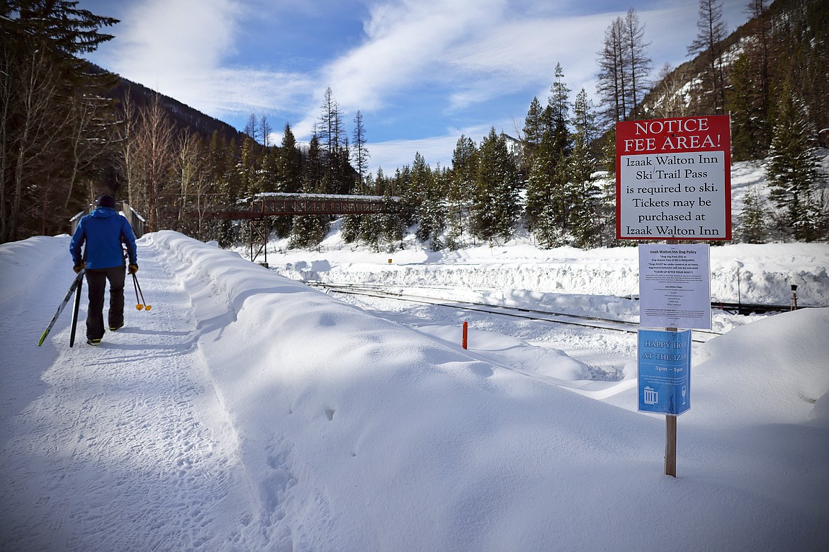 A cross country skier makes his way to the Izaak Walton Inn's trail system Thursday, Feb.9, 2023. (Jeremy Weber/Daily Inter Lake)