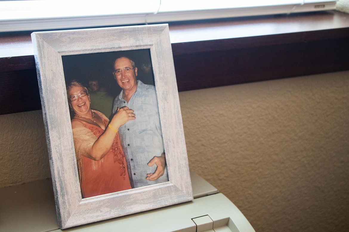 A picture of Jim and Kathleen Ott from their trip to Mexico is seem in Kathleen's room at Prestige Assisted Living in Kalispell. (Kate Heston/Daily Inter Lake)