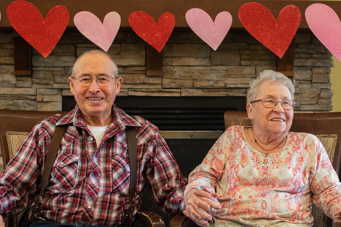 Jim and Kathleen Ott pose for a portrait at Prestige Assisted Living Care in Kalispell on Feb. 8, 2023. (Kate Heston/Daily Inter Lake)