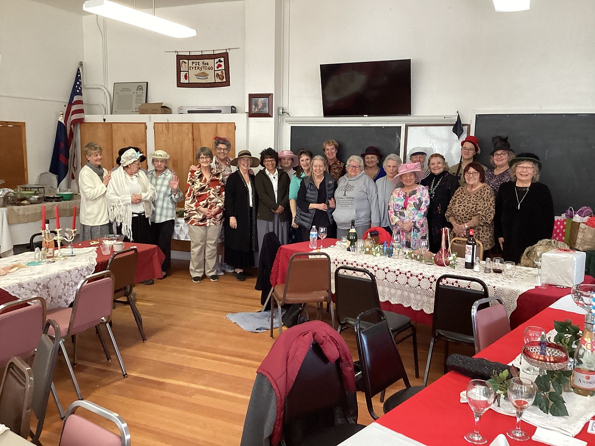 In no particular order, those attending the return of the Community Ladies Luncheon held last Saturday in the Old DeBorgia Schoolhouse were Bonnie Imes, Chris West, Joyce Goodenough, Joan Kellen, Irene Felt, Sharon Kortuem, Catherine Lower, Anne Lower, Susan Charles, Naomi Mesenbrink, Lonna Hayes, Linda Zimmer, Valerie Inouye, Dana Sampson, Jackie Nobles, Diane Jones, Sue Ann Cleveland, Michelle Cummins, Debbie Fontaine, Ellen Matz, Christi Carrlies, and Naomi Stevens. (Photo provided)