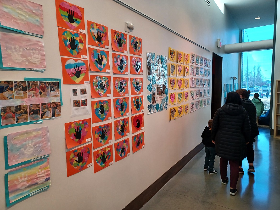 Loads of preschoolers and their families and friends came out to look at the student artwork at the Moses Lake Museum & Art Center Preschool Art Show reception Saturday.