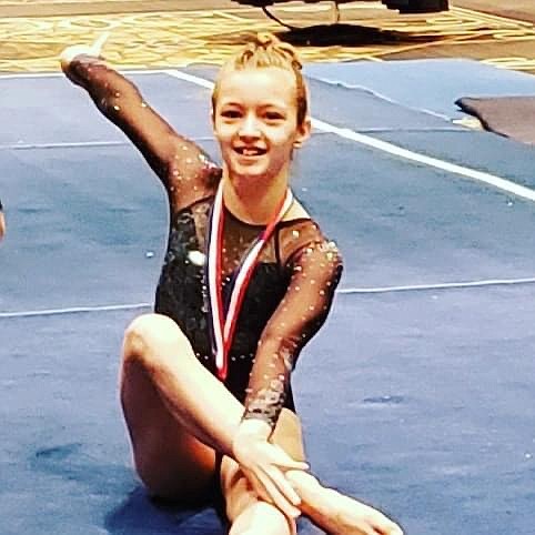 Courtesy photo
Technique Gymnastics' Madeleine Hoare competed in the Elite Compulsory Qualifier at the Brestyan's Invitational in Las Vegas, and received her qualifying score.