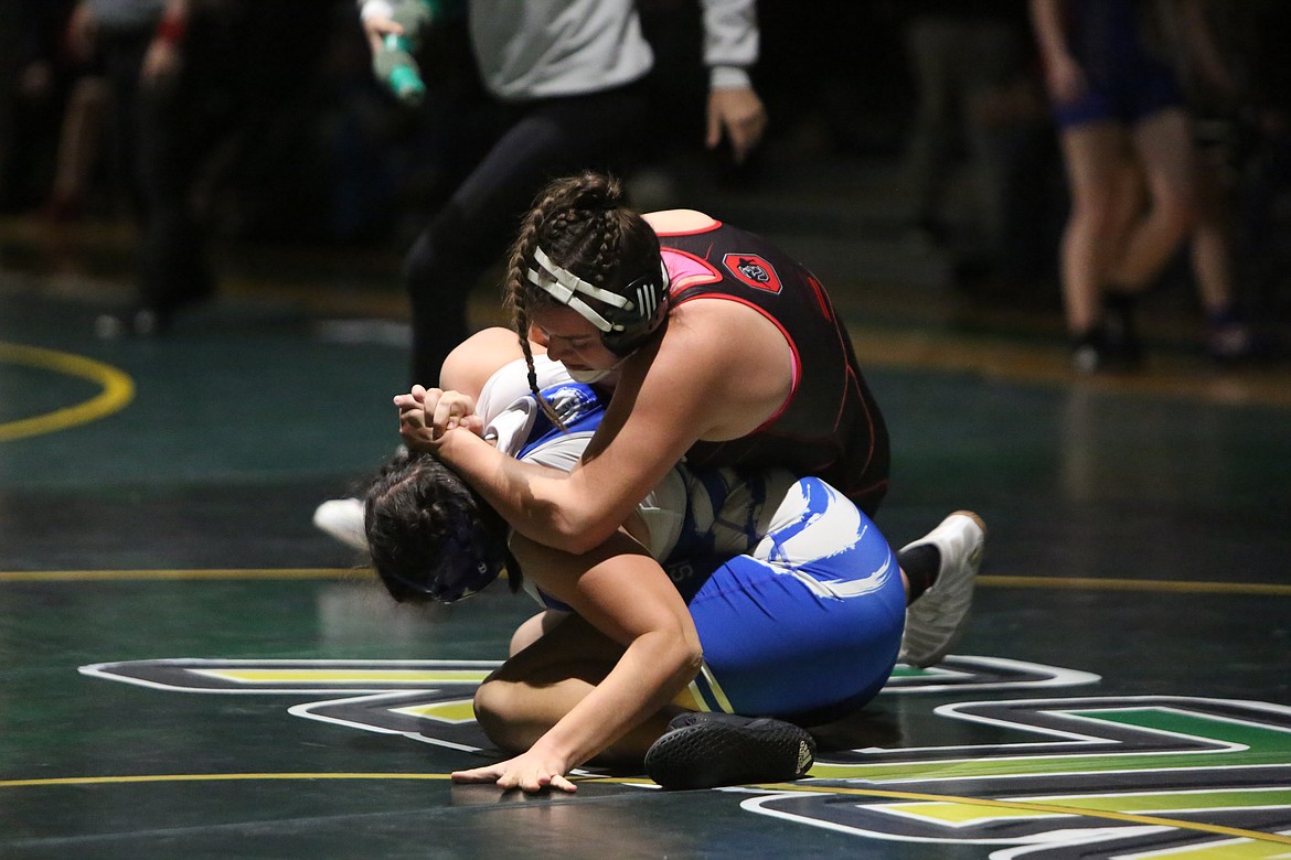 Othello junior Elia Velazquez, top, is one of eight Huskie wrestlers to make the trip to the Tacoma Dome for the 2023 Mat Classic.