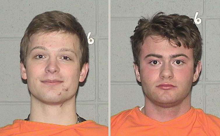 Caleb Weston Bernhardt, left, and Logan Christopher Nadasi. (Photos courtesy the Flathead County Sheriff's Office)