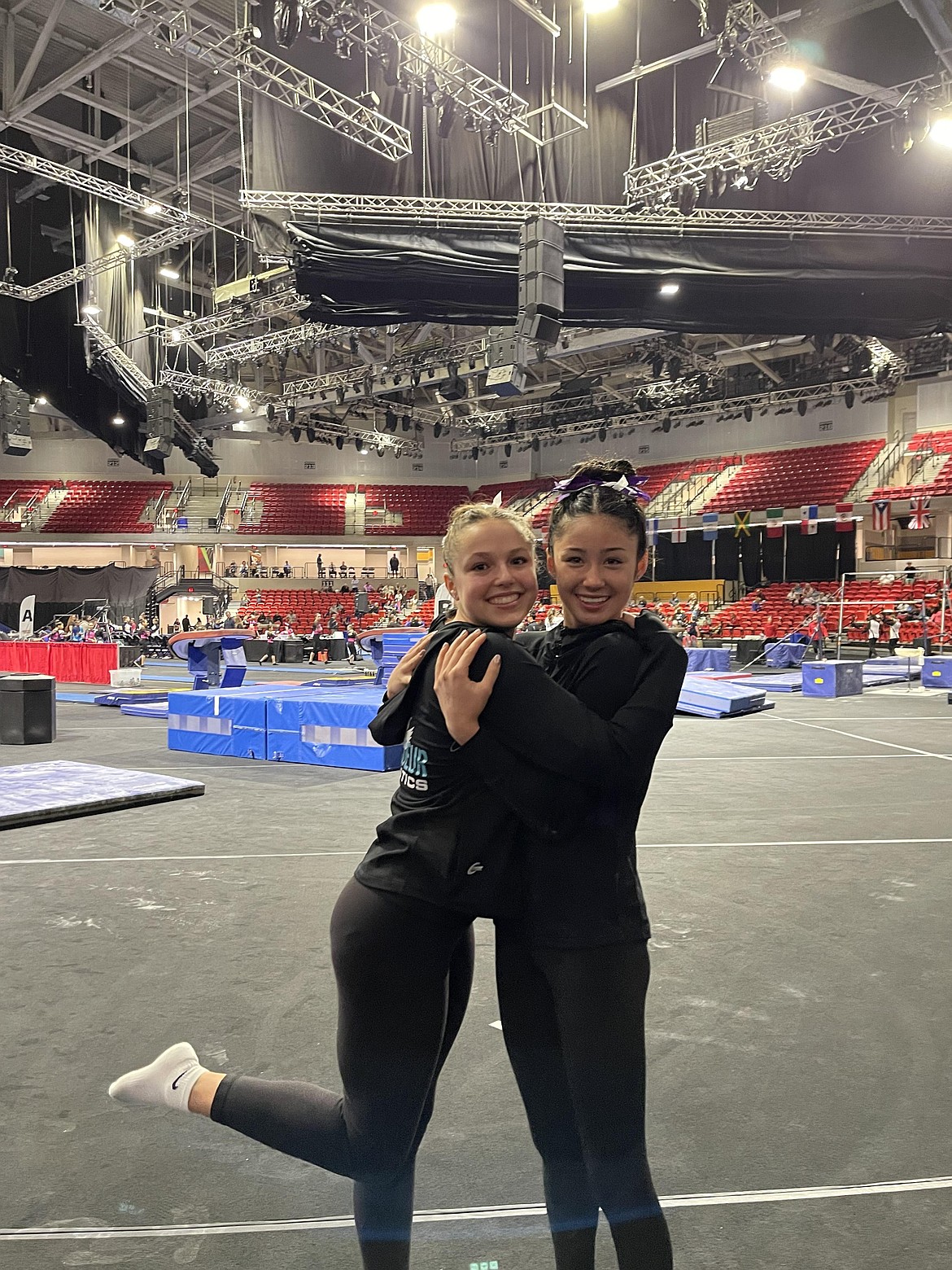 Courtesy photo
Avant Coeur Gymnastics Level 10s in Kissimmee, Fla., at the Presidential Classic: Madalyn McCormick, left, and Miaya Terry.