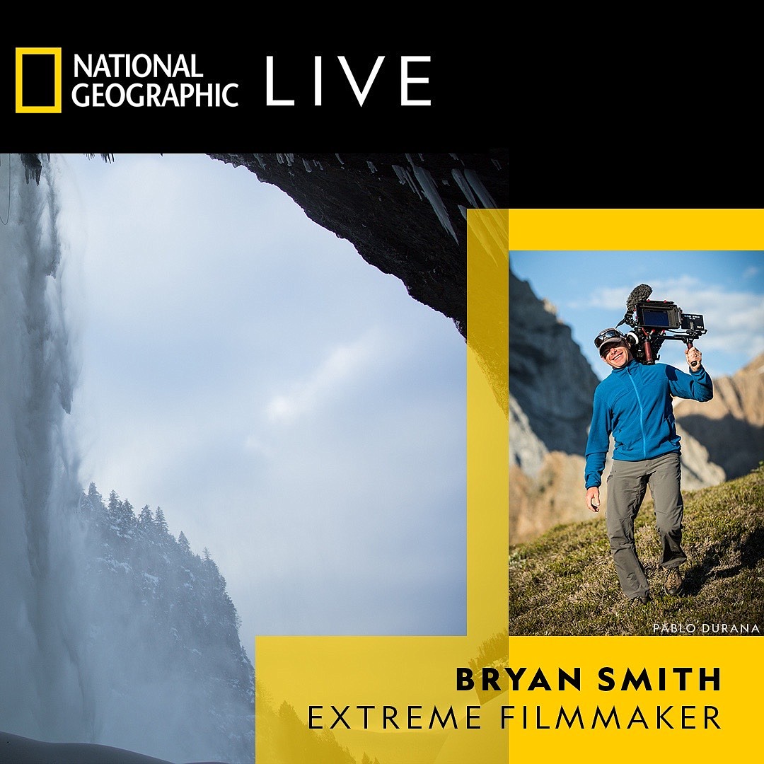 National Geographic Live speaker Bryan Smith speaks on Feb. 23 at the Wachholz College Center.