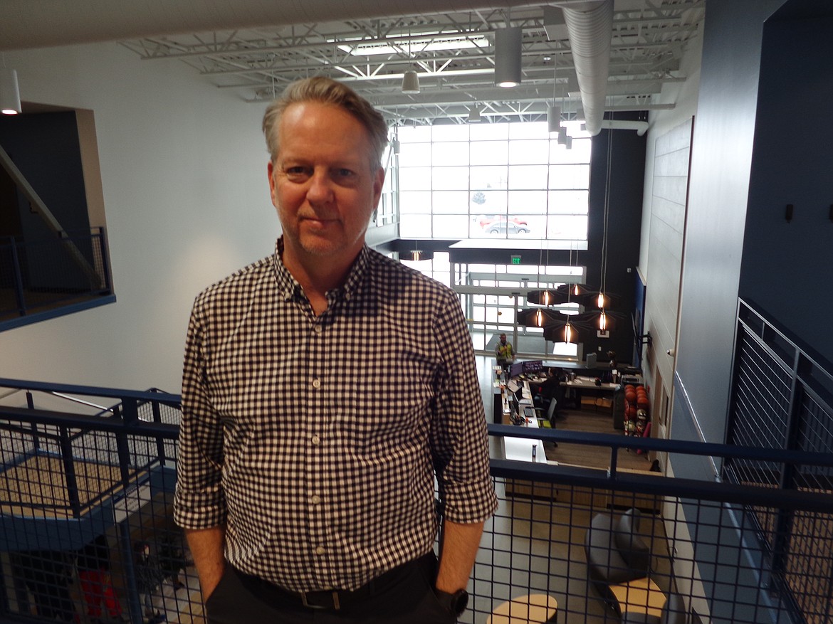 Doug Coutts, the new director of the Moses Lake City Department of Parks, Recreation and Cultural Services in the new Larson Recreation Center in Moses Lake. Coutts comes to the city from Whidbey Island where he had similar duties in managing recreation facilities.