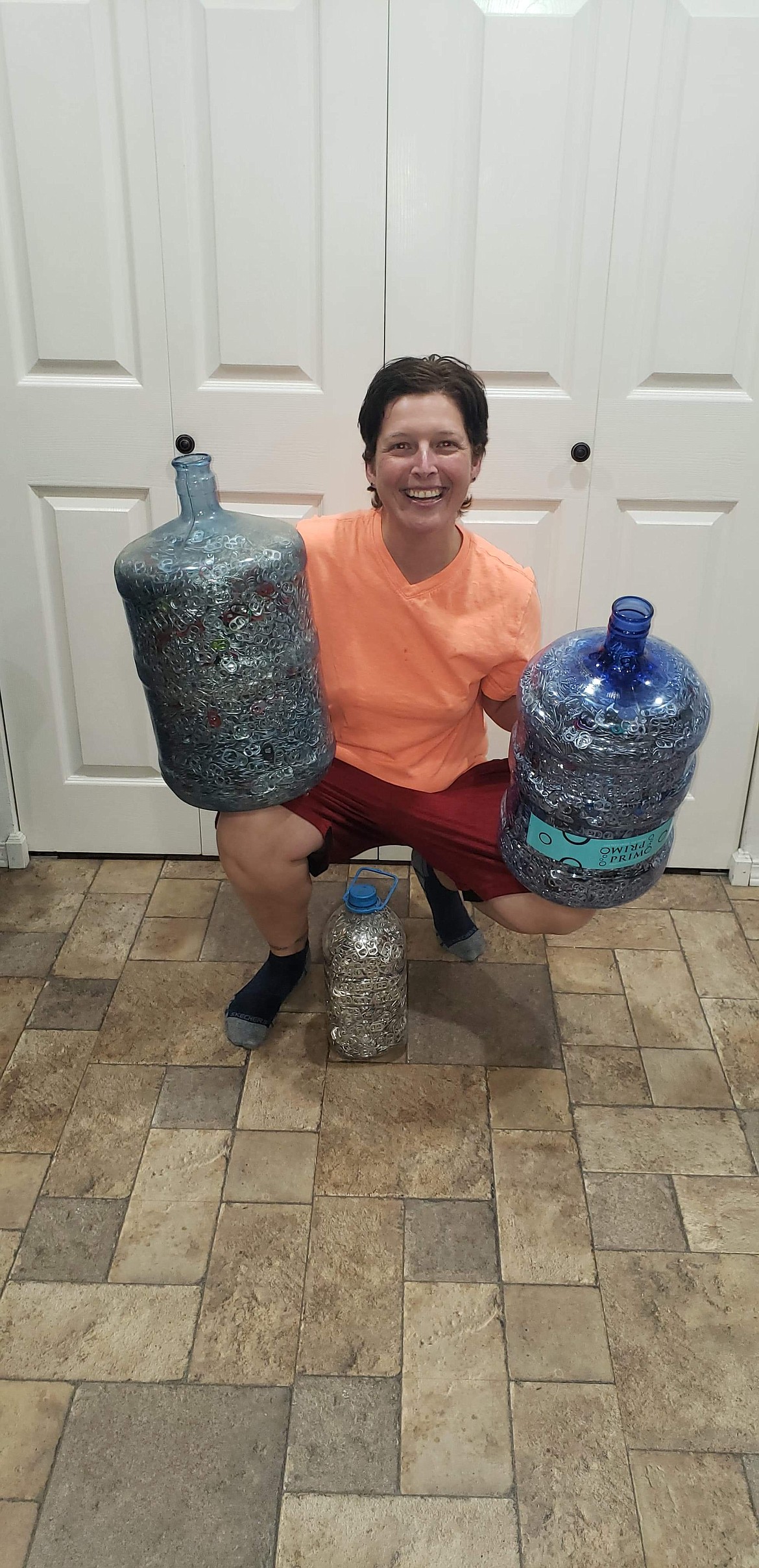 Candice Toles has been collecting with pop tabs for about three and a half years, she said.