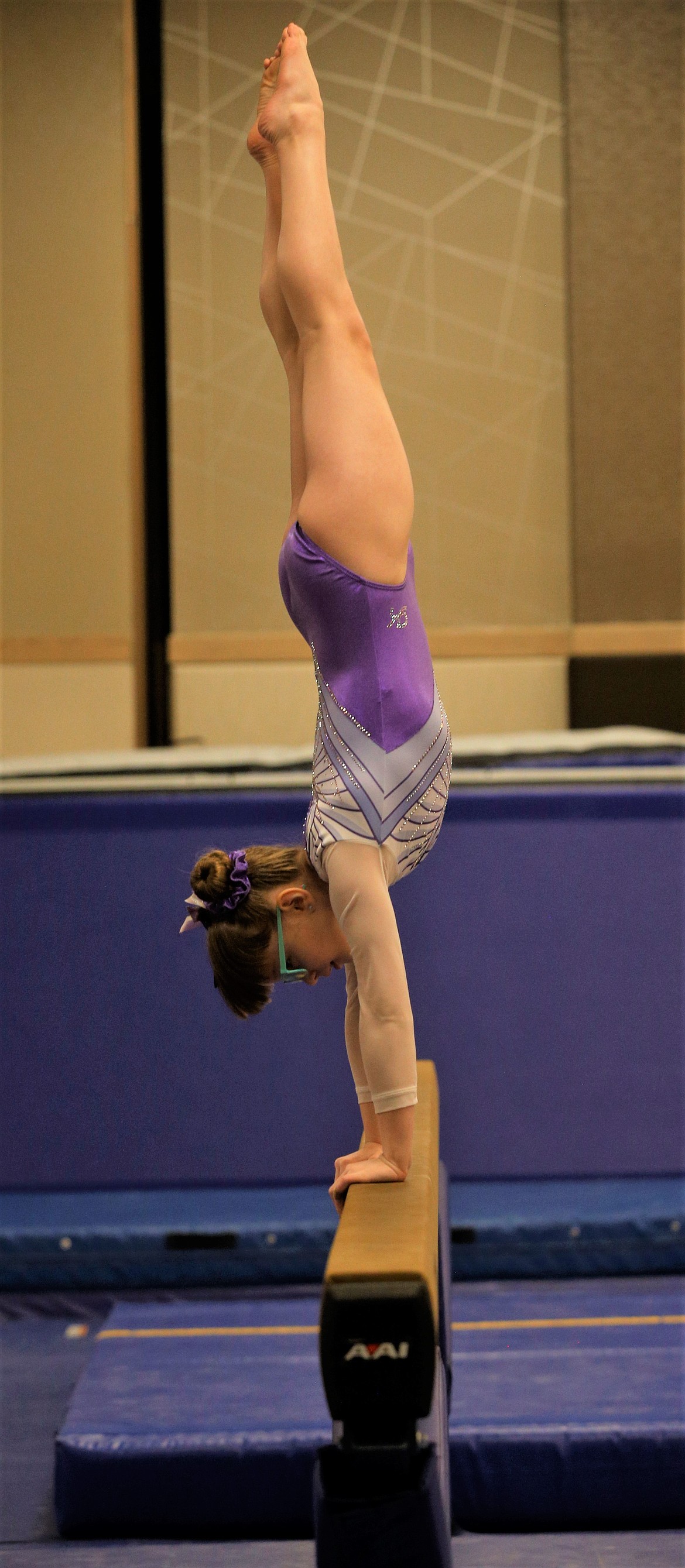 Luna Perez competes at the the Great West Gym Fest at The Coeur d'Alene Resort on Thursday.