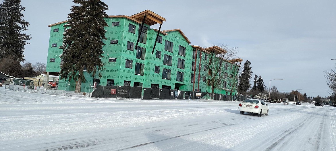 The Mill building is under construction at 1705 Government Way.