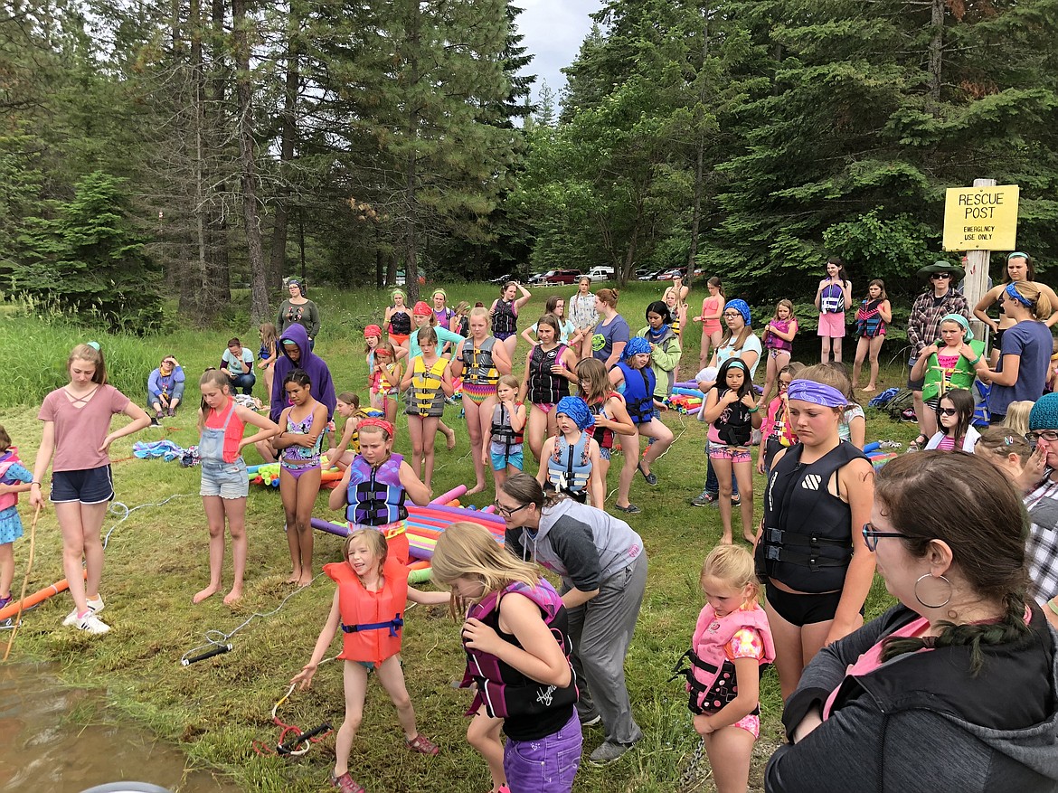 Area youth have fun at Camp Stidwell. Recently, Sandpoint Kiwanis entered into a conservation easement agreement with the Inland northwest Land Conservancy to preserve the site as a place for the community's youth as a rustic campground.