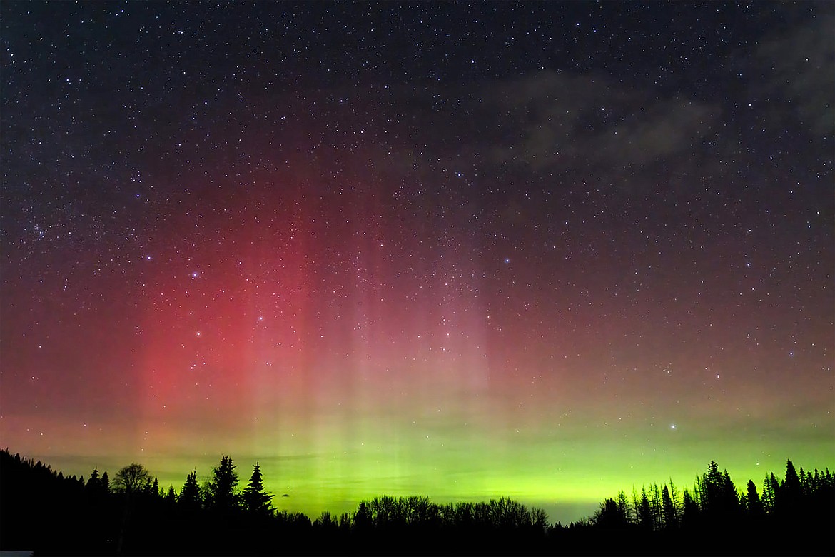 Matthew Fox shared this Best Shot of the Northern Lights in response to a Facebook post by the Daily Bee asking readers to share their favorite recent photo. If you have a photo that you took that you would like to see run as a Best Shot or I Took The Bee send it to the Bonner County Daily Bee, P.O. Box 159, Sandpoint, Idaho, 83864; or drop them off at 310 Church St., Sandpoint. You may also email your pictures in to the Bonner County Daily Bee along with your name, caption information, hometown and phone number to news@bonnercountydailybee.com.