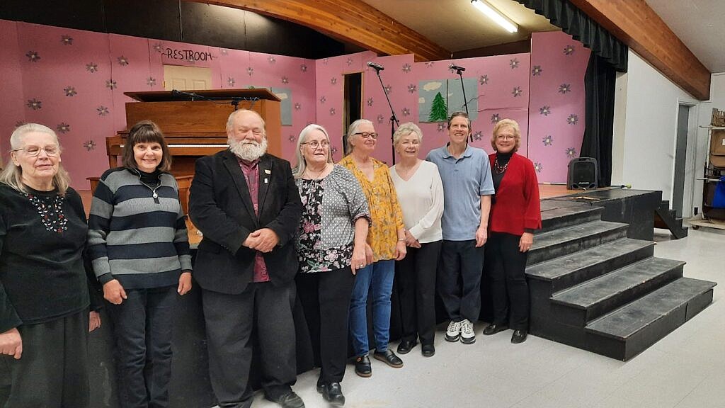 MCPAC Members at the 2022 Spring Gala from left, Patsy Foote, Anita Bailey, Denley Loge, Mary Jo Berry, Cathy Kuhl, Jean Alexander, Jim Goss and Raylene Clumpner.