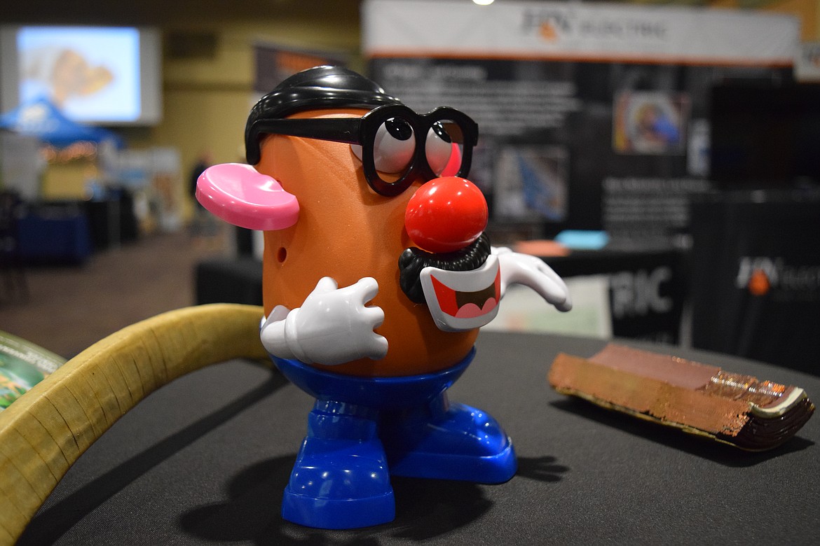 A Mr. Potato Head on display in the trade show pavilion during the 2023 Washington-Oregon Potato Conference.