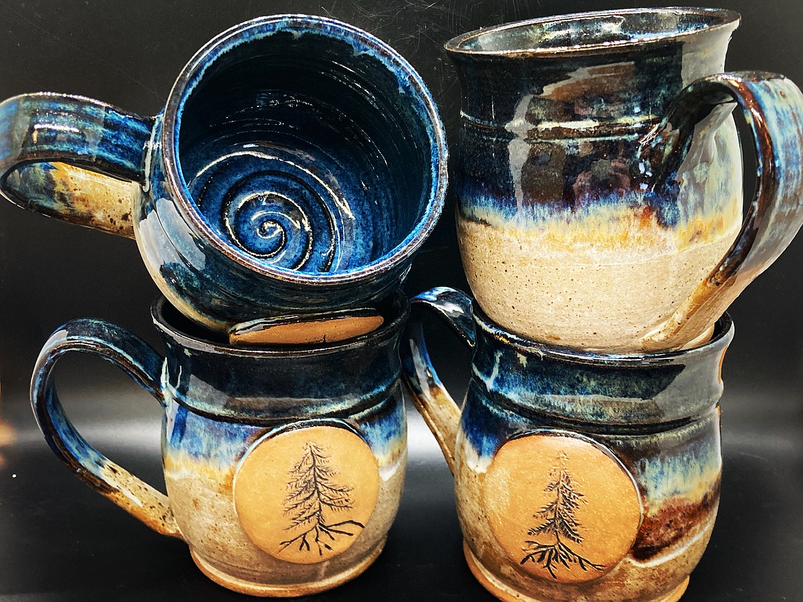 Custom-made tree mugs from Ponderosa Pottery in Kalispell. (Courtesy photo)