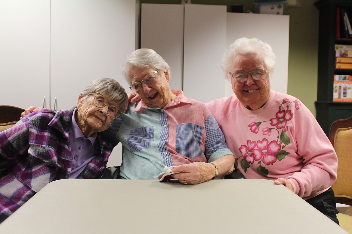 From left, centenarians Helen Thies, Ann Klobucher and Edna Watkins have lived through an eventful century.